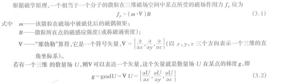 相當于一個分子的微粒在三維磁場空間中某點所受的磁場作用力公式